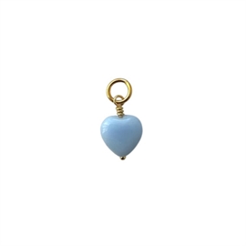 Pico French Heart Vedhæng - Sky